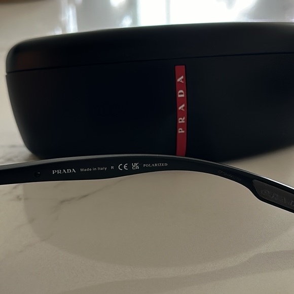 Prada Steel Polarized 62mm Men's Sunglasses - Picture 3 of 8